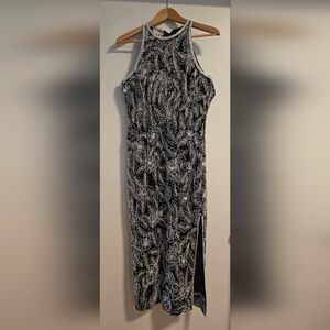 Stenay Black and White Beaded Dress